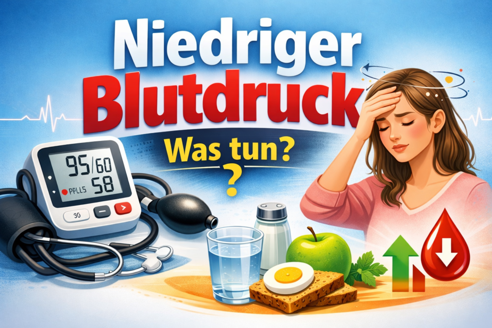 niedriger blutdruck was tun