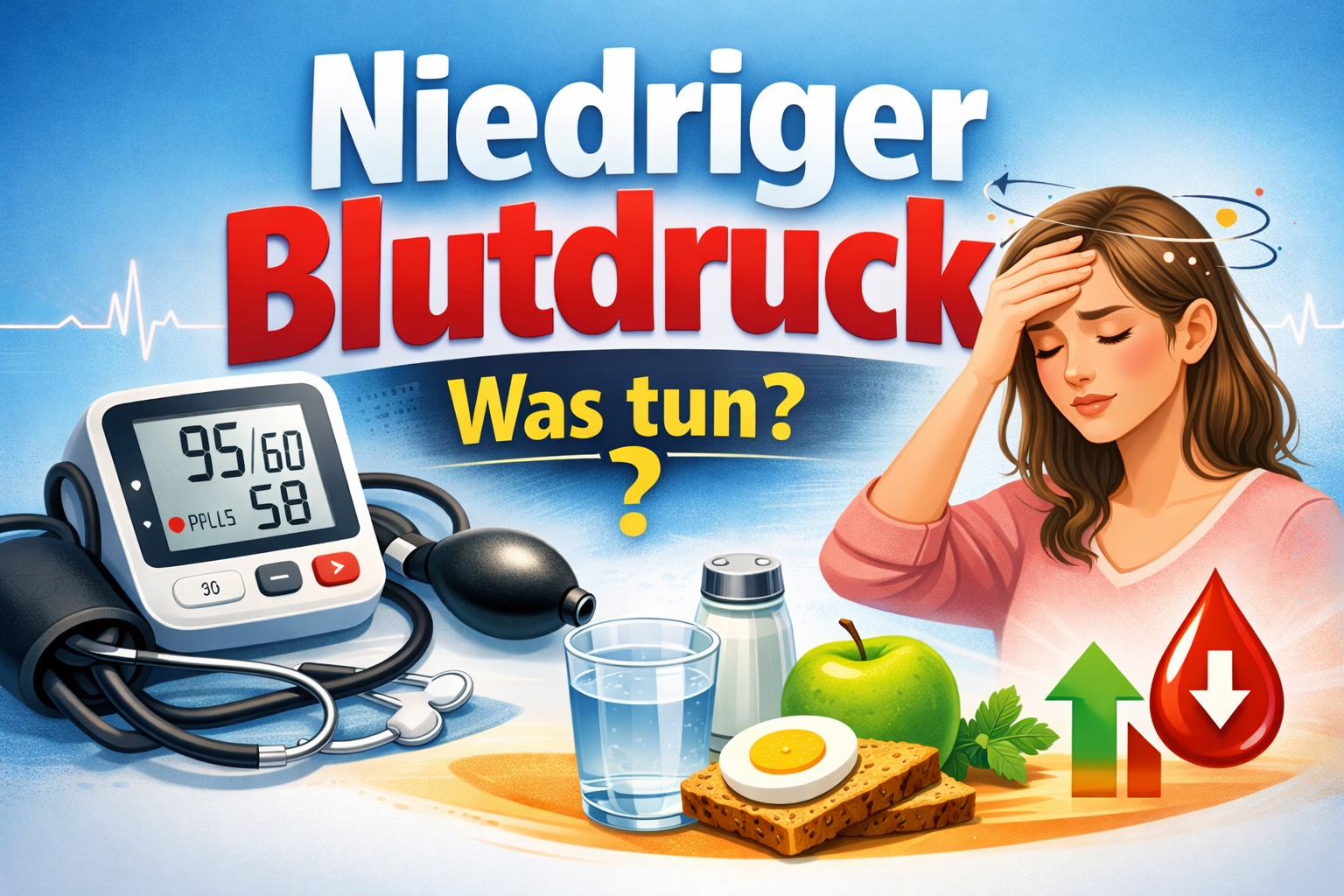 niedriger blutdruck was tun